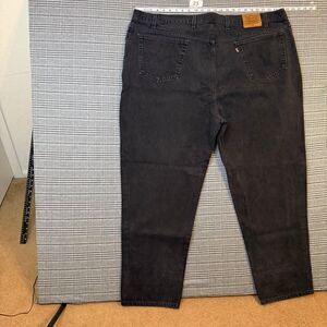 Levi's 545 Men's Jeans Black Denim Loose Fit Size 52x32